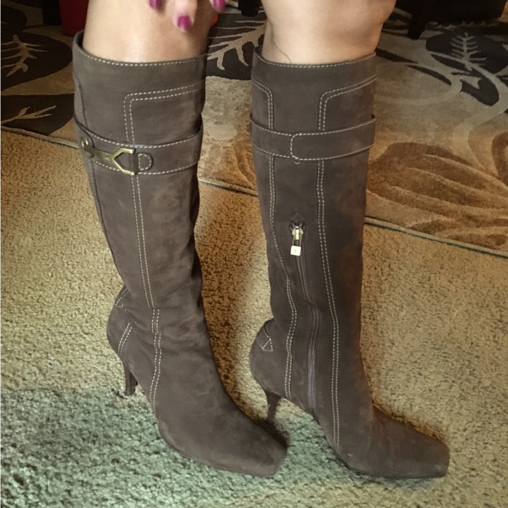 Louis Vuitton Brown Tall Boots